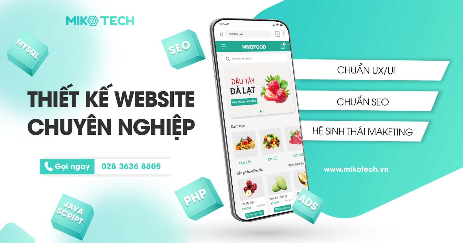 Quỳnh Lập: Thiết Kế Website chuyên nghiệp Tại Miko Tech bao gồm những gì?