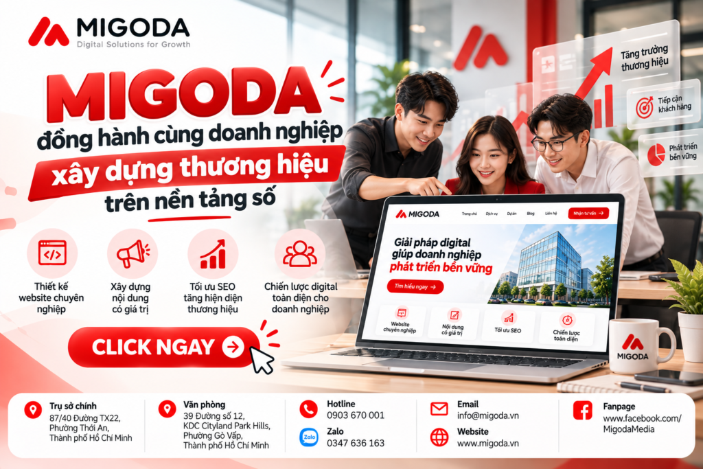 MIGODA phát triển và đồng hành cùng doanh nghiệp