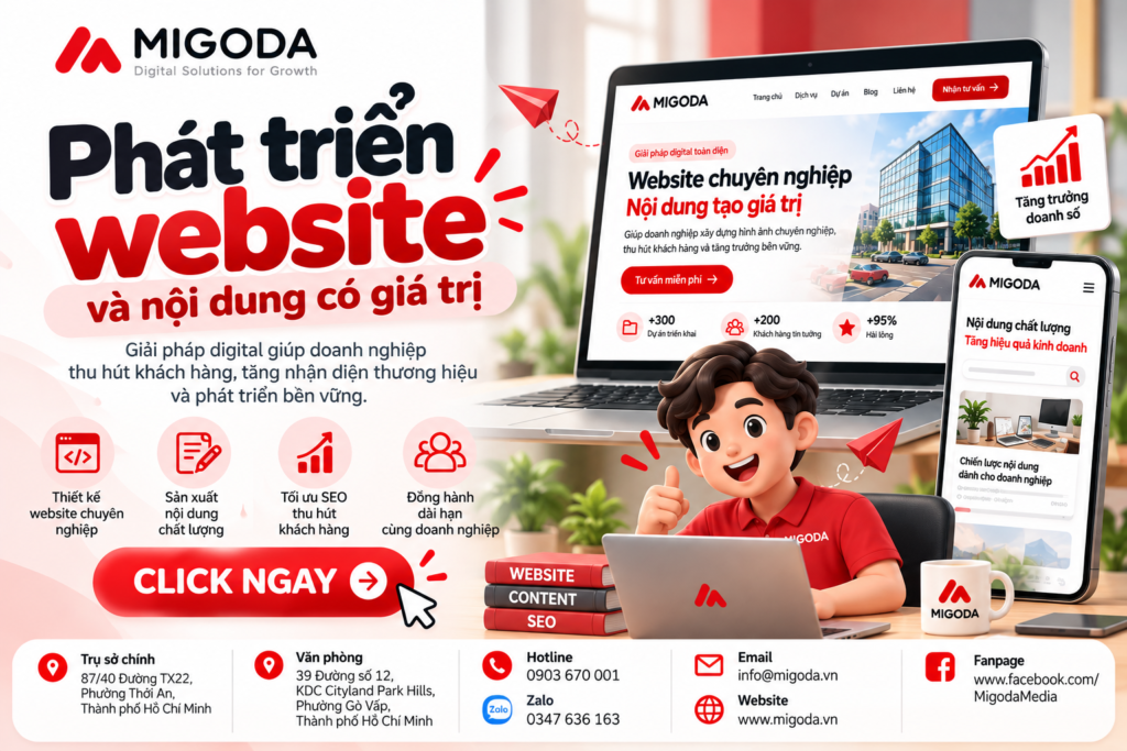 Phát triển website và nội dung có giá trị