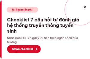 mẫu tự đánh giá hệ thống tuyển sinh